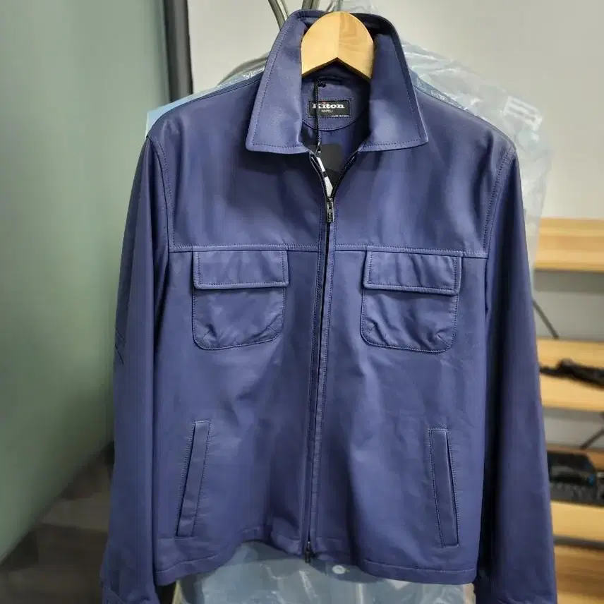 브루넬로쿠치넬리 kiton 키톤 레더 블루종 자켓(키톤 브리오니 브루넬로 쿠치넬리) 사진 2