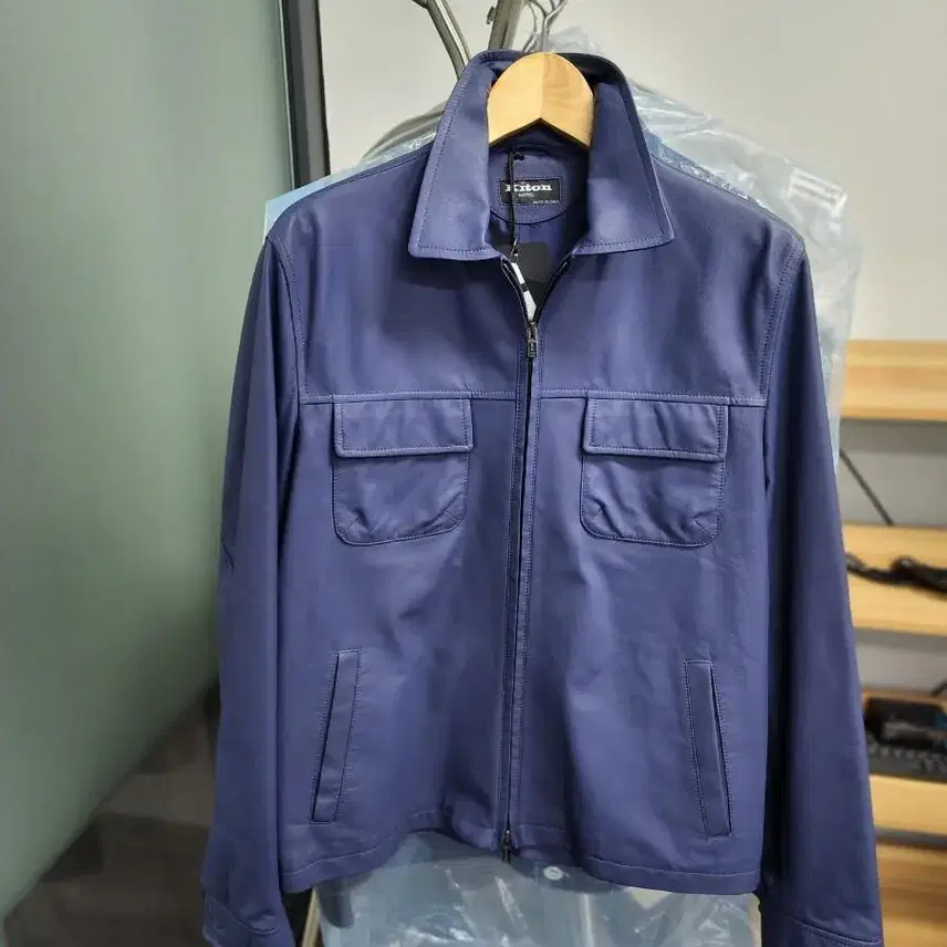 브루넬로쿠치넬리 kiton 키톤 레더 블루종 자켓(키톤 브리오니 브루넬로 쿠치넬리) 사진 3