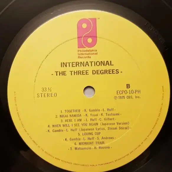 수입반/The Three Degrees - International LP