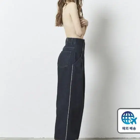 새)재팬데님 HI-WAIST SELVEDGE WIDE PANTS