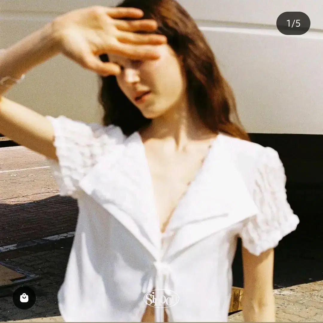 시눈 lace layered blouse 레이스 블라우스