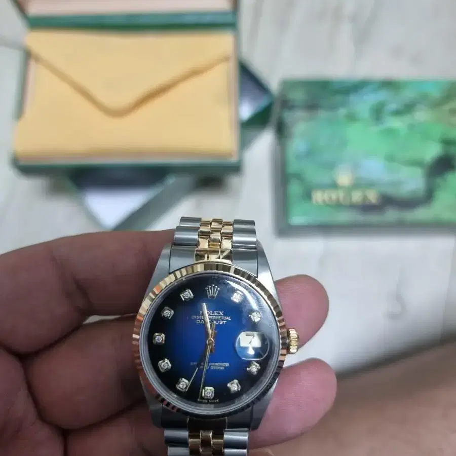 ROLEX 16233G 10p 투톤 옴브레