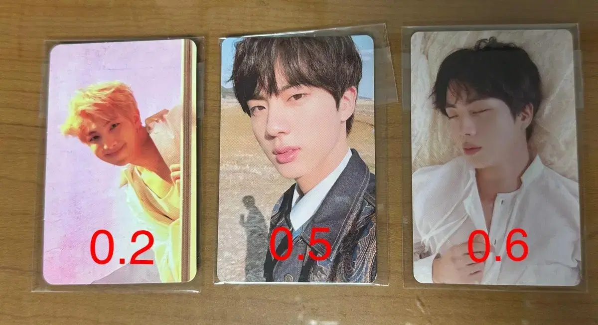 Lubyusel bangtan photocard Seok Jin,Nam Jun