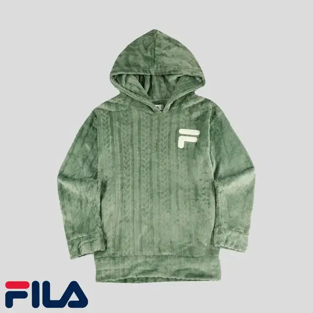 FILA 필라 휠라 JP 피스타치오 그린 꽈배기 케이블패턴 폴리 보아플리