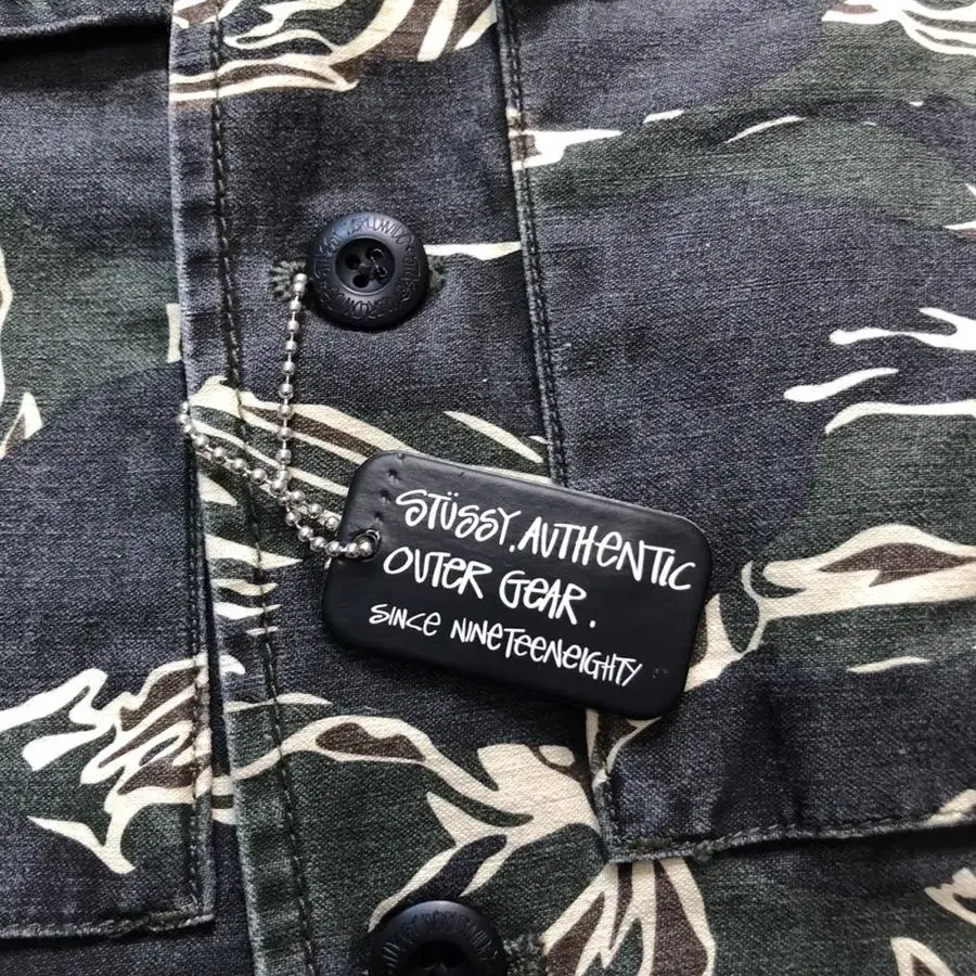 STUSSY 스투시 빈티지 카모플라주 셔츠 겸 자켓