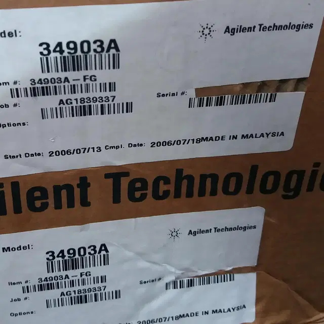 Agilent 34903A-FG 20채널 Multiplexer V014