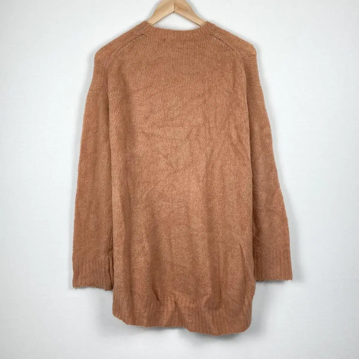 ZARA KNIT 공용 살구색 니트 빈티지 구제 a573