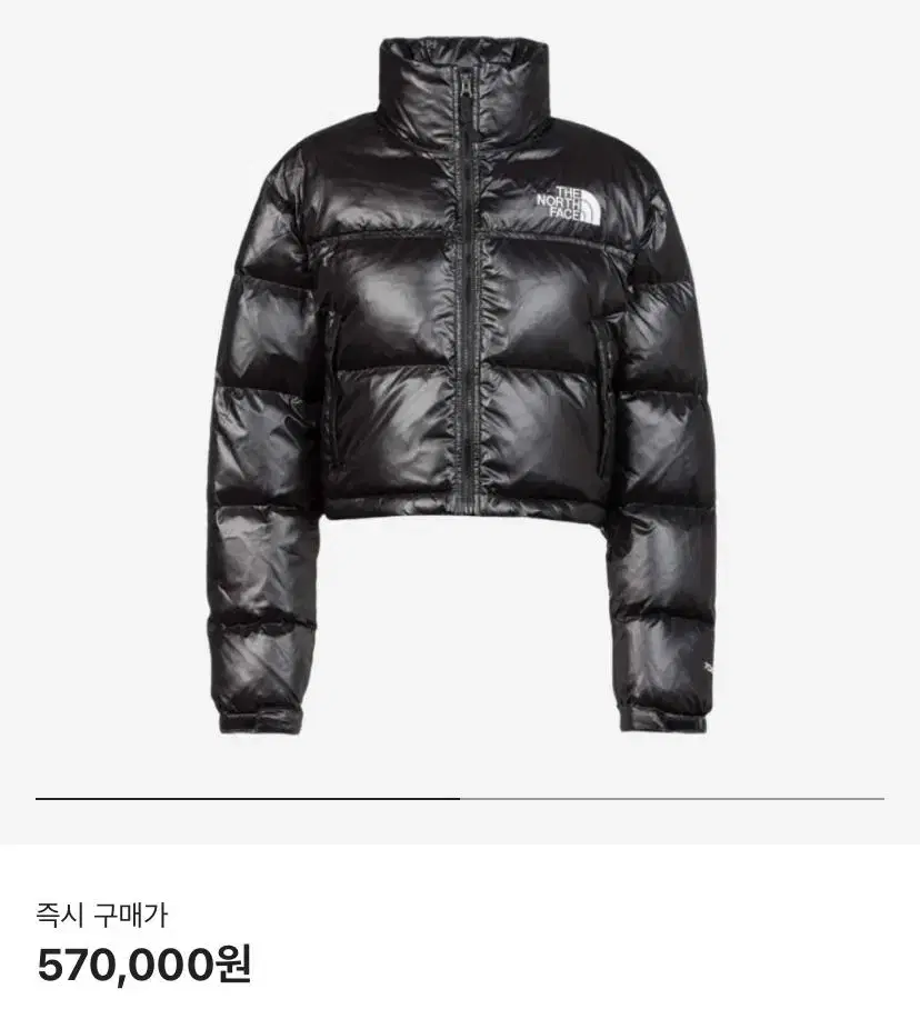 노스페이스 눕시 크롭 숏 자켓 TNF 블랙 s