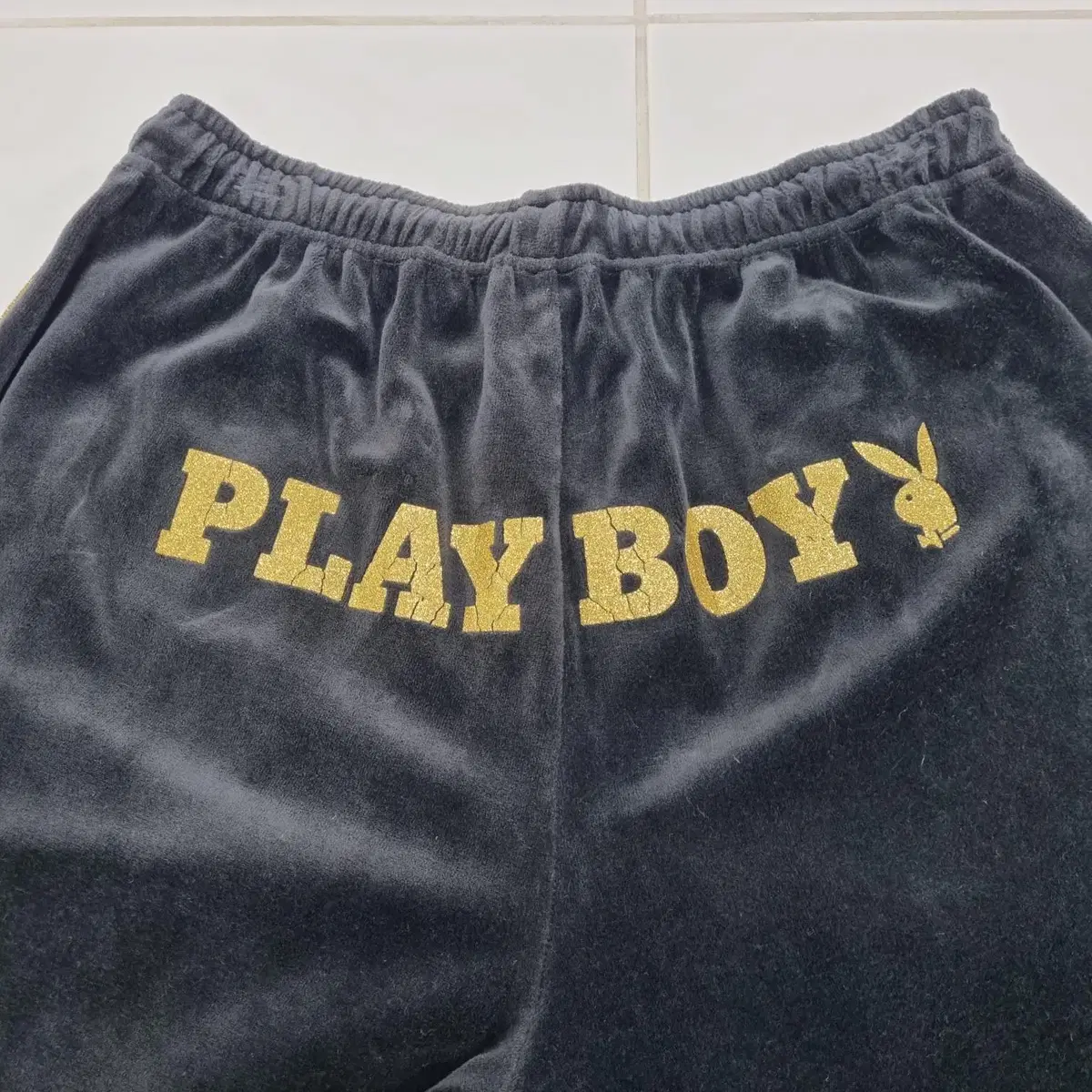 빈티지 플레이보이 져지 셋업  - XL  PLAYBOY 벨벳 트레이닝세트