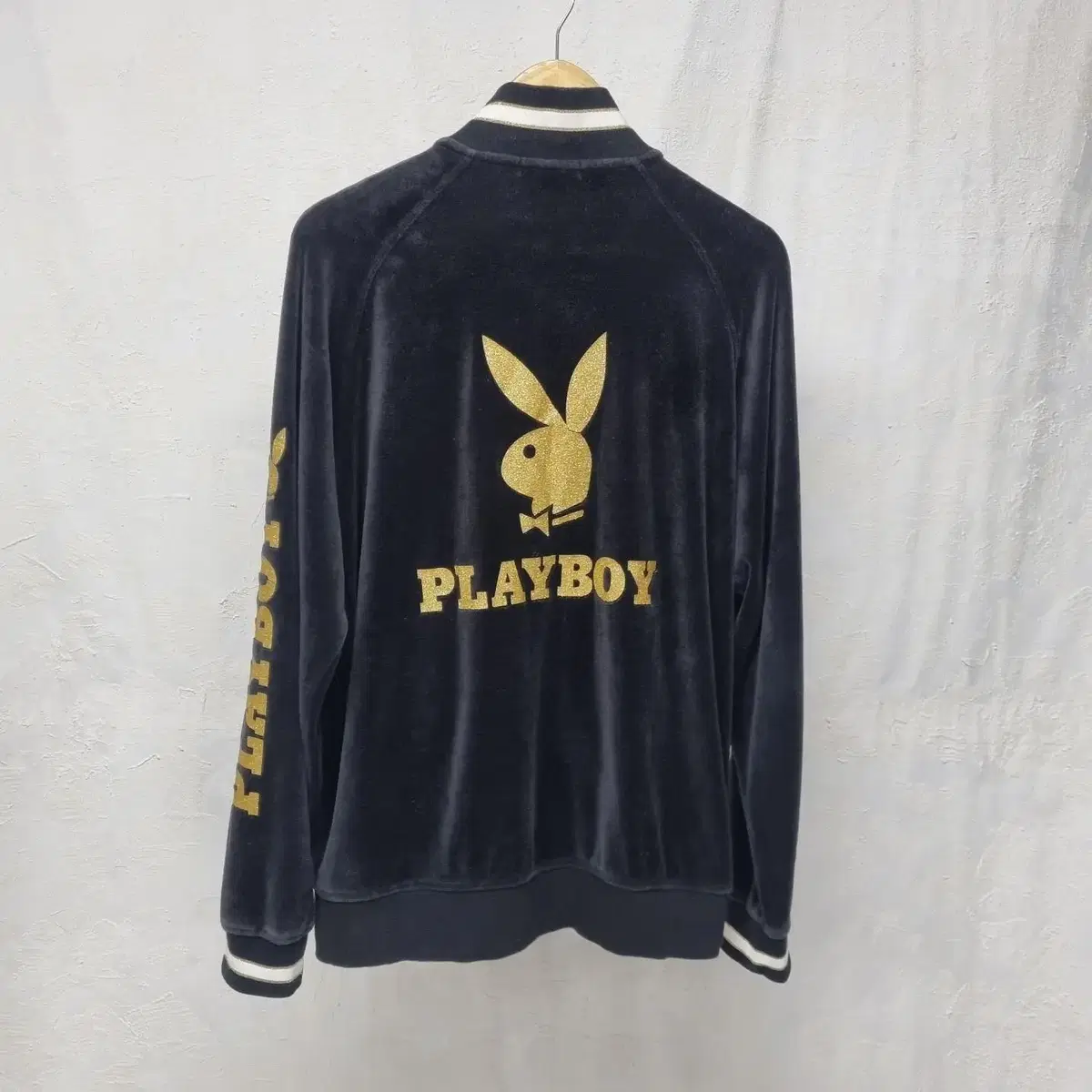 빈티지 플레이보이 져지 셋업  - XL  PLAYBOY 벨벳 트레이닝세트