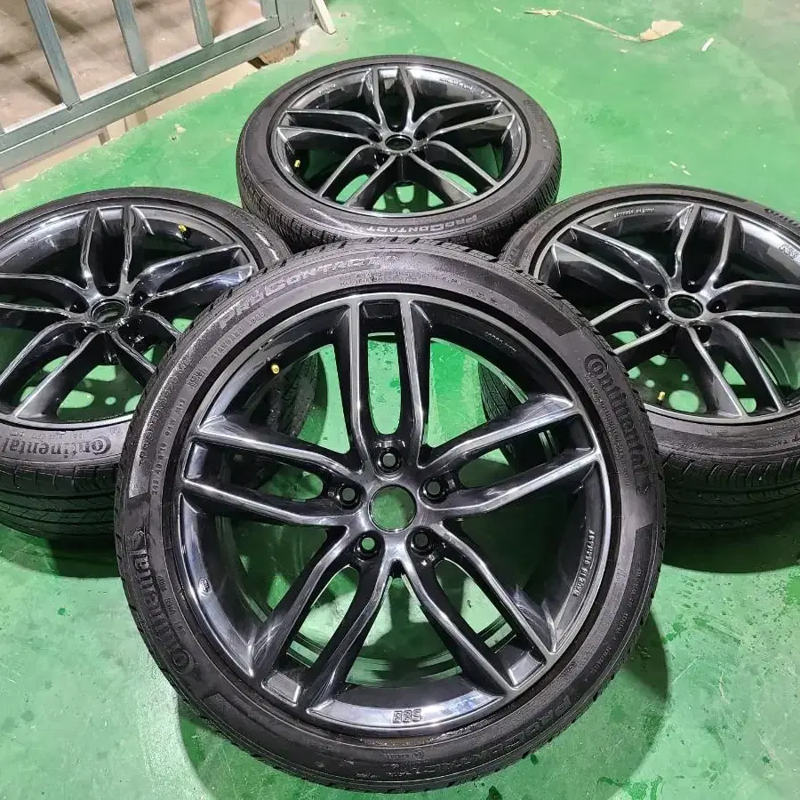 BBS SX 정품 블랙 크롬 휠 타이어 팝니다 245 40 19