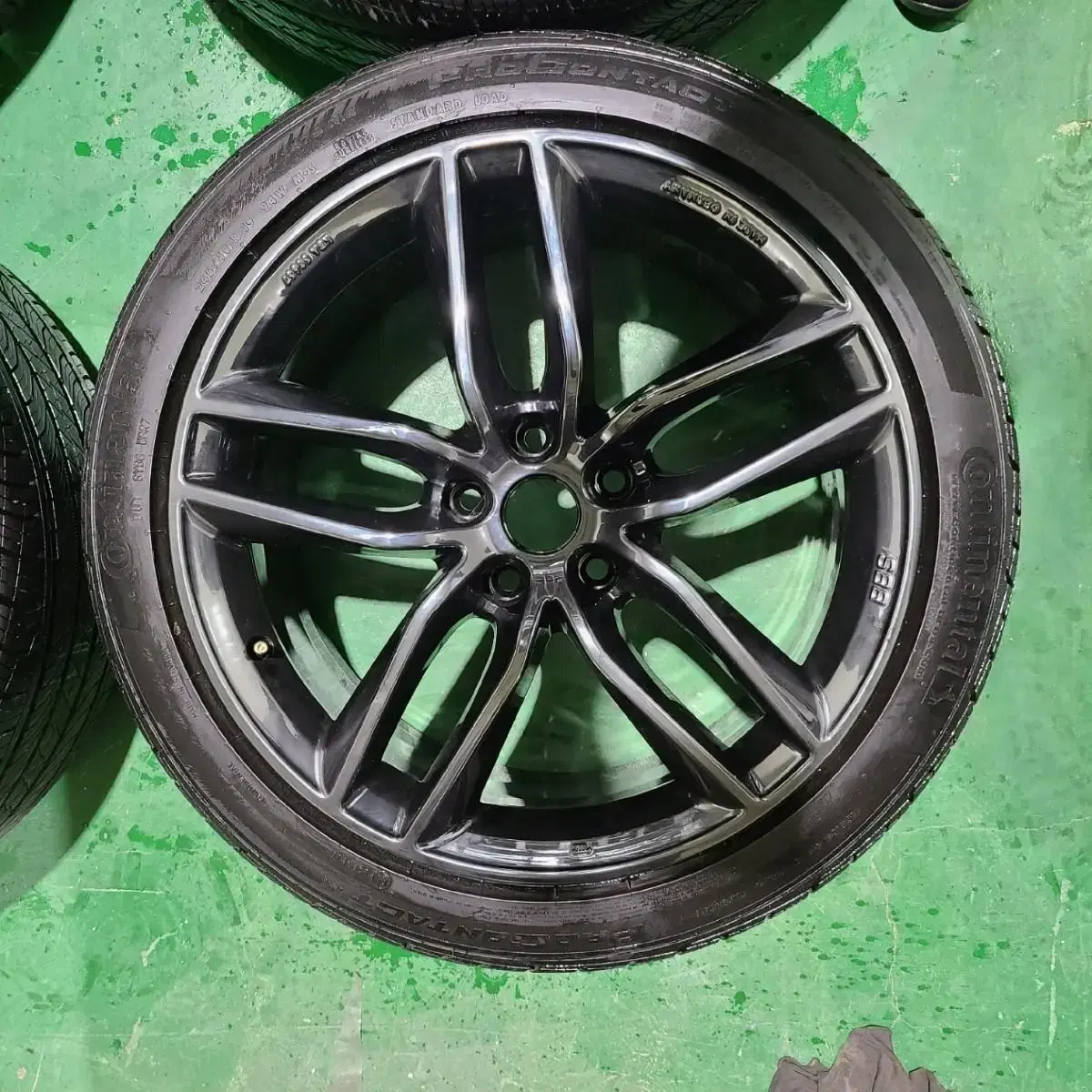 BBS SX 정품 블랙 크롬 휠 타이어 팝니다 245 40 19