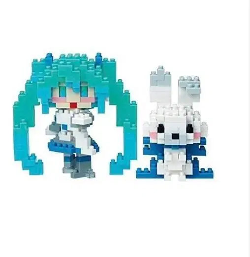 (Half-priced Delivery)Vocaloid Hatsune Miku Nanoblocks yuki Miku & Rabbit Yukine