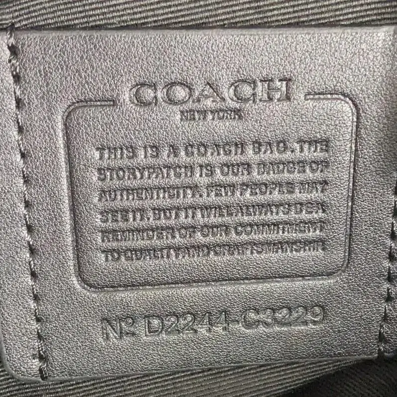 코치COACH c3229 남성용 코팅 캔버스 래더 회색엄 팩 스트라이프