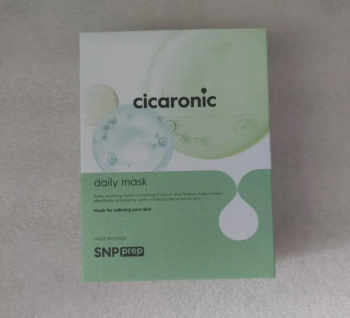 SNP Prep Cicaronic Daily Mask New Product Mask Pack 10P