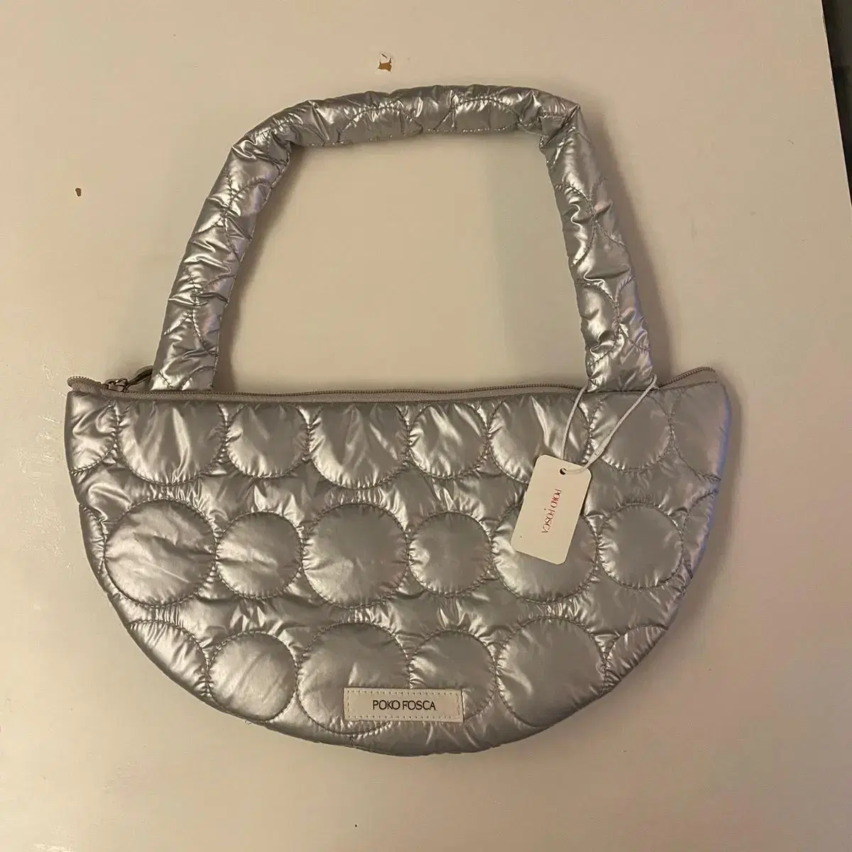 포코포스카 half circle bag (silver)