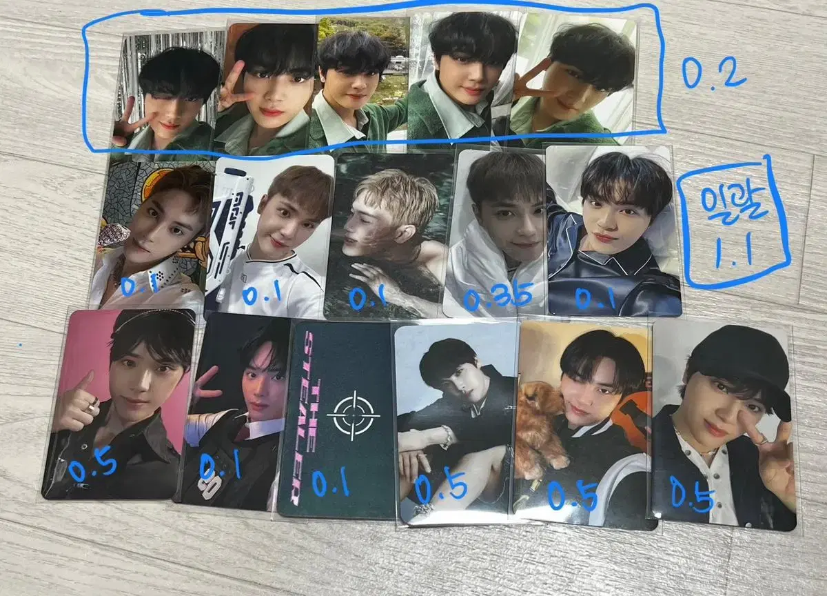 The Boyz juhaknyeon photocard The 5th Wave unreleased photocard Mini Records The Stealers, etc.