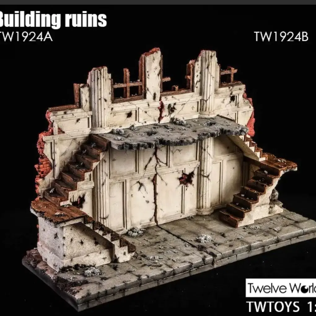 TW1924 building ruins 디오라마 1/12 6인치