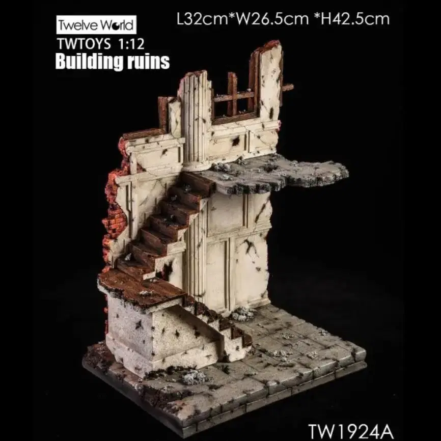 TW1924 building ruins 디오라마 1/12 6인치