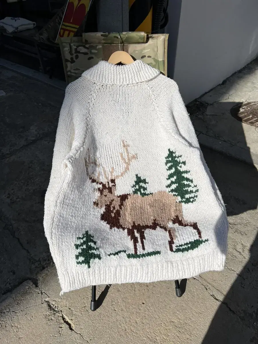 REINDEER COWICHAN SWEATER JACKET 빈티지코위찬