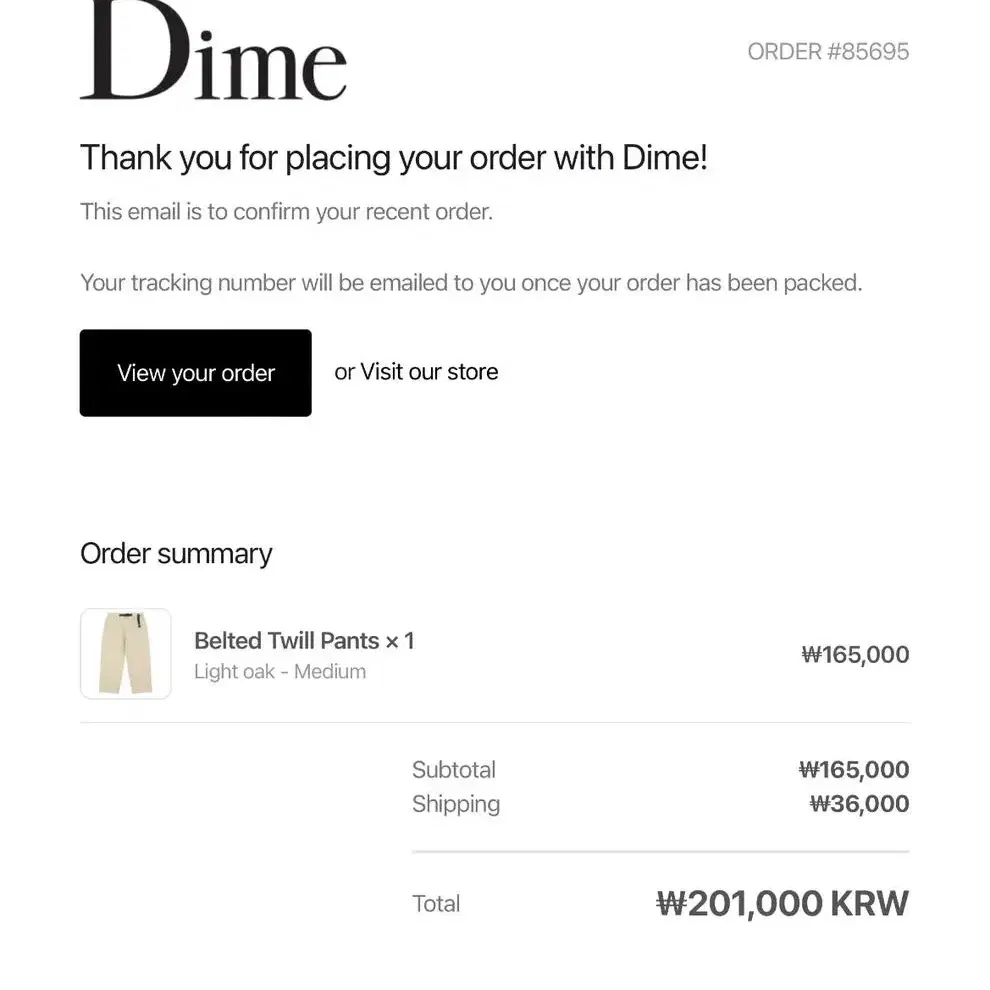 Dime 다임 팬츠