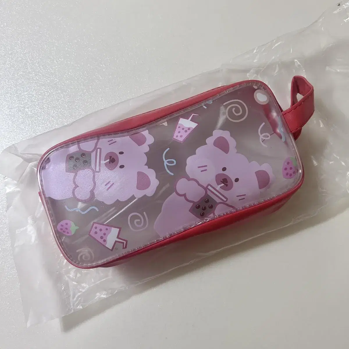 $$$ Transparent Teddy Bear Pencil Case Pow