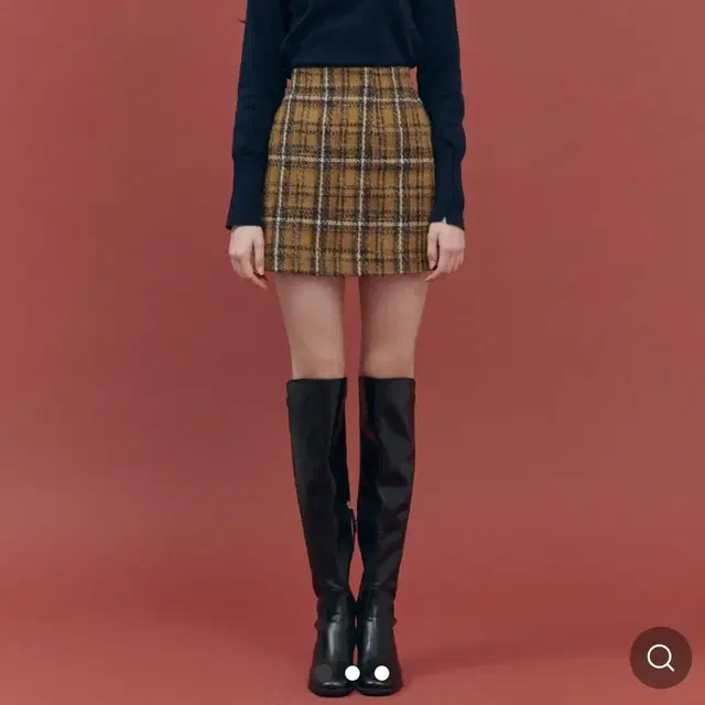 [제로스트릿]트위드 체크 스커트 TWEED CHECK SKIRT / MU