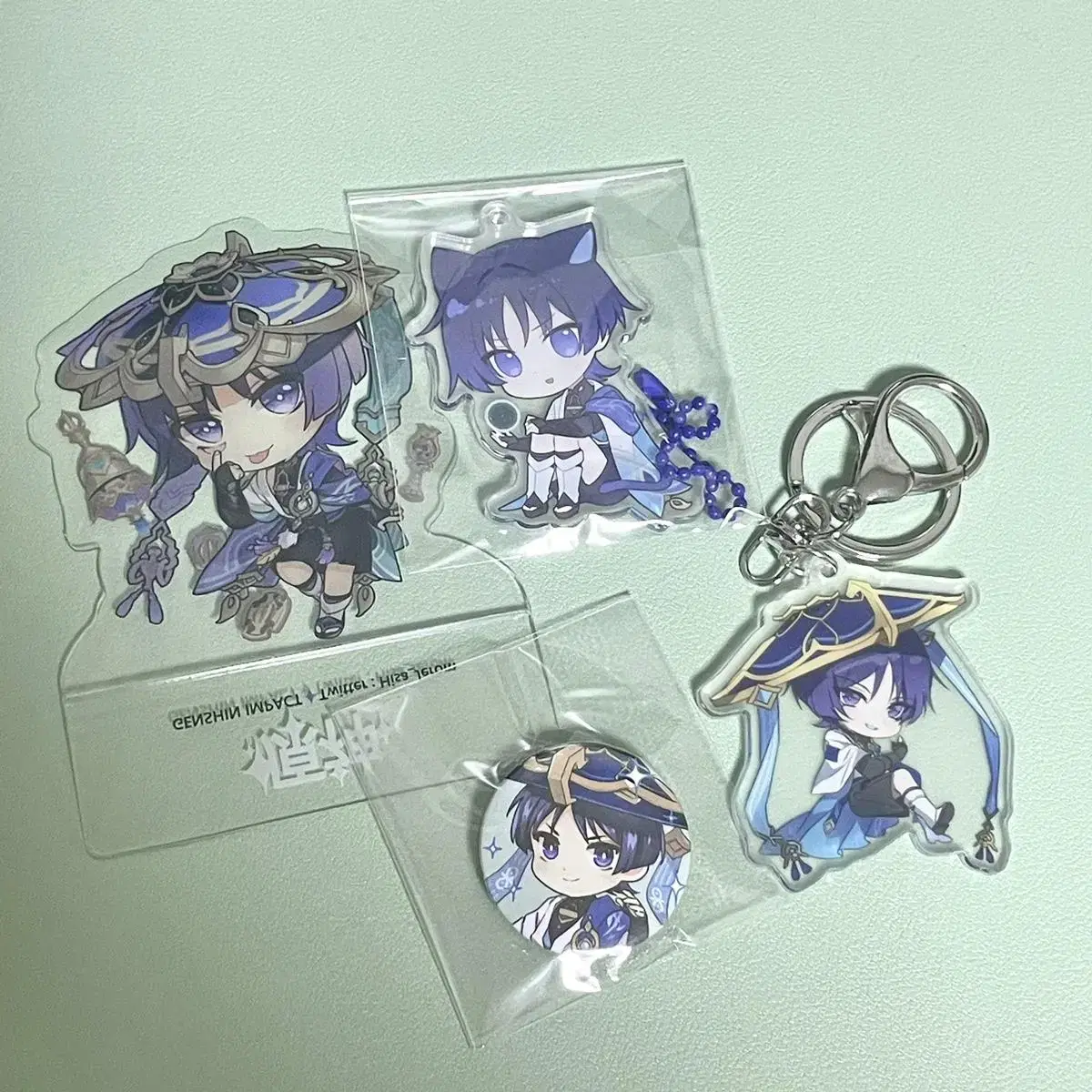 Genshin Impact Wanderer unofficial goods bulk acrylic, keyrings, can badges