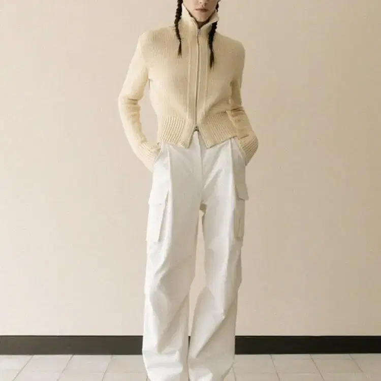 le 르 parachute cargo pants 카고팬츠 (cream)