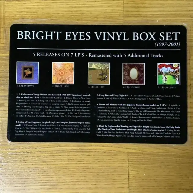 Bright eyes / 7 Vinyl Box Set  LP