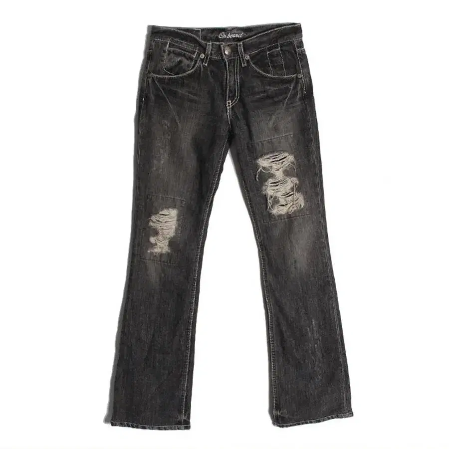 damage denim pants