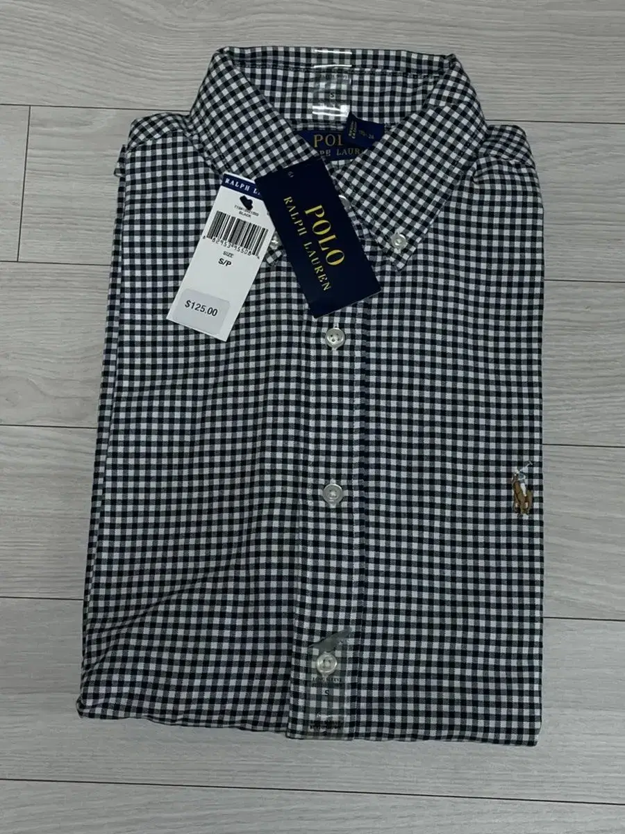 (NEW) Polo Oxford Classic Fit Gingham Shirt Check Shirt S