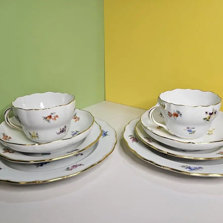 Meissen Scattered Flower 4pc 마이센