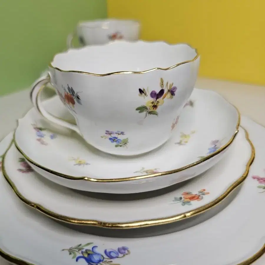 Meissen Scattered Flower 4pc 마이센