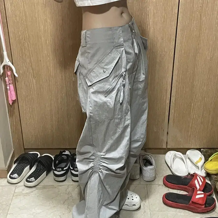 나체 팬츠 EXPOSURE ZIP DETAIL PANTS GRAY 2사이