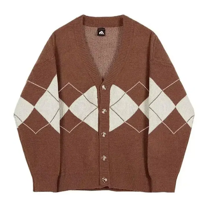 [New] gaeul Brown Cardigan Cheap Overfit