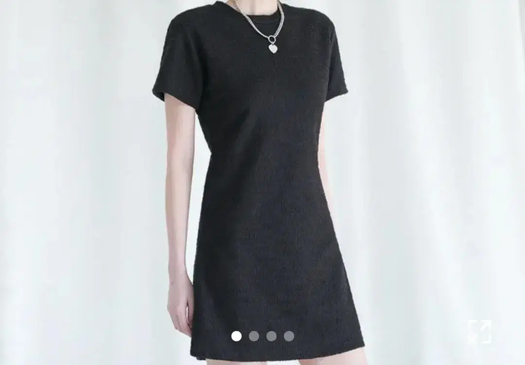 어반드레스  tweed Mini Dress-black