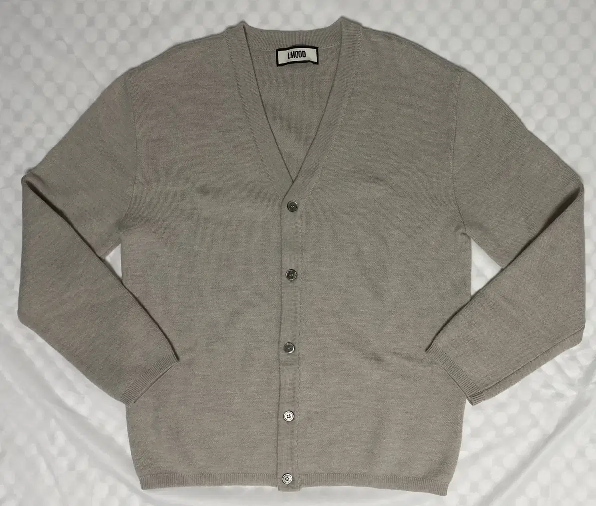 Elmud Hwaran Semi Over Cardigan Cloud Gray 44