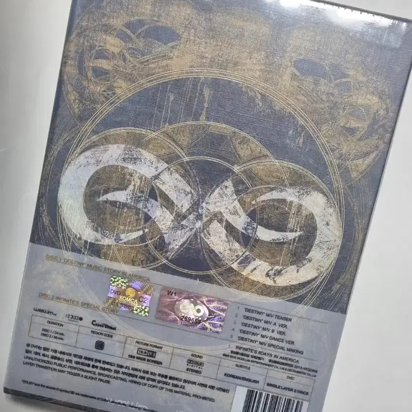 인피니트 DESTINY IN AMERICA DVD 2disc 미개봉