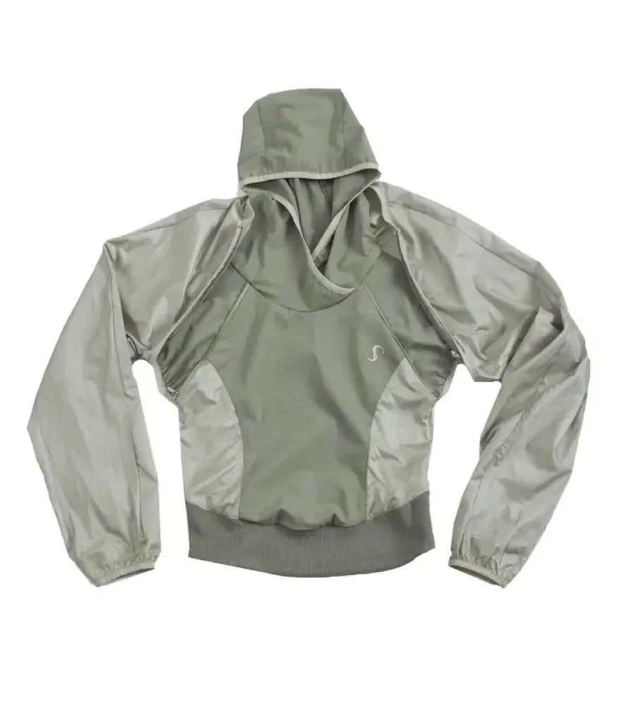 OJOS Hooded Bolero Khaki