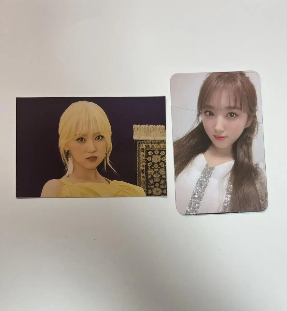 iz*one nako photocard Message card