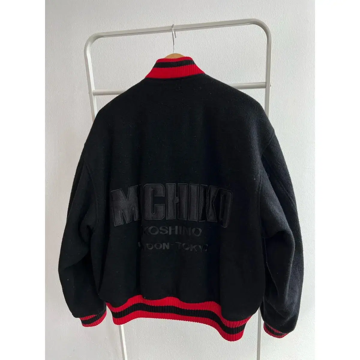 90s Michiko Koshino Wool Varsity Jacket