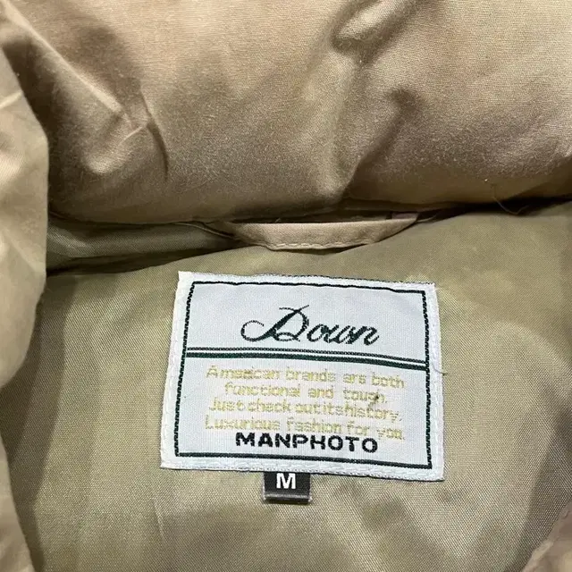 MANPHOTO 빈티지 패딩 베스트