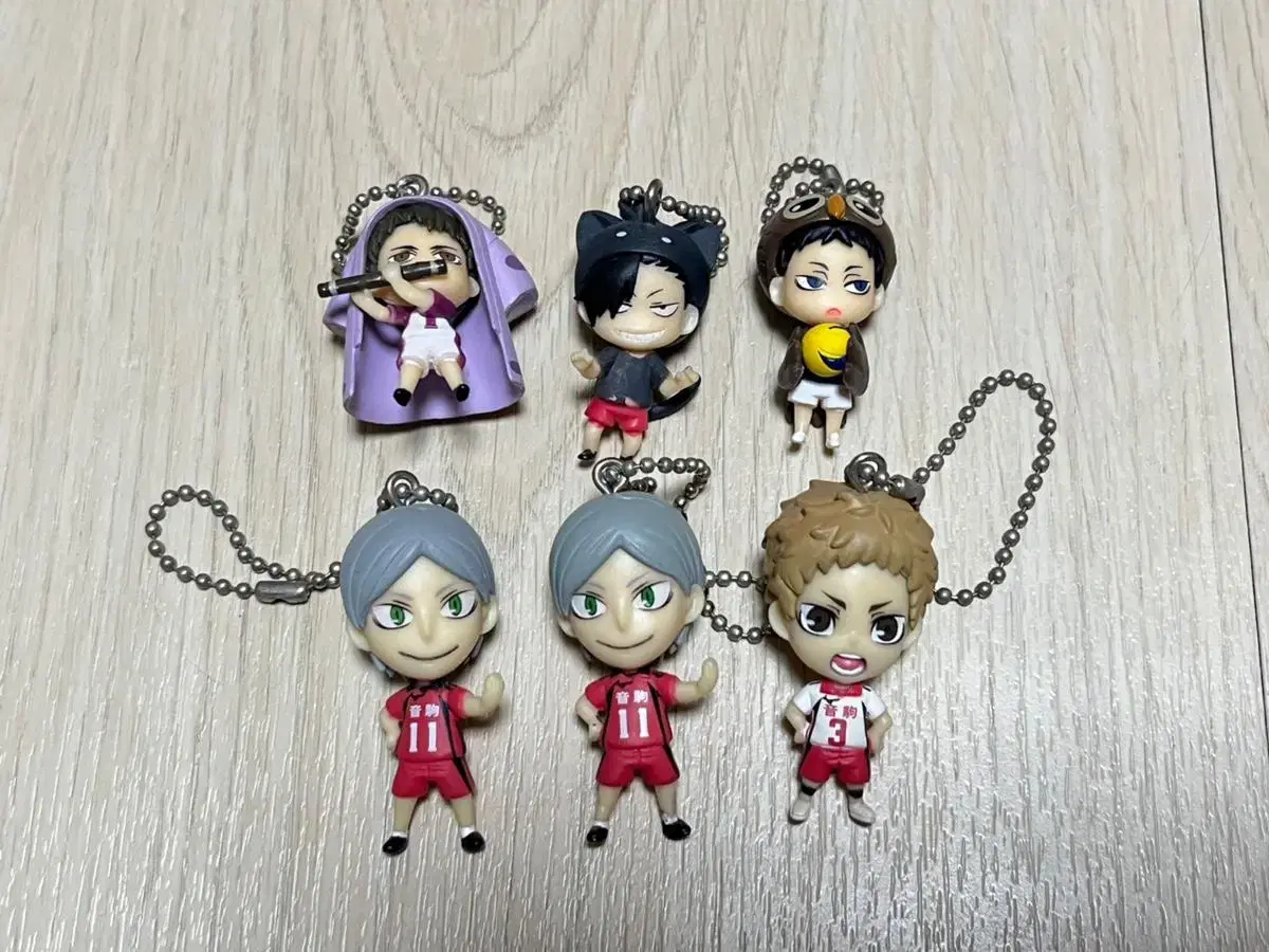 Haikyuu animals keyring gacha