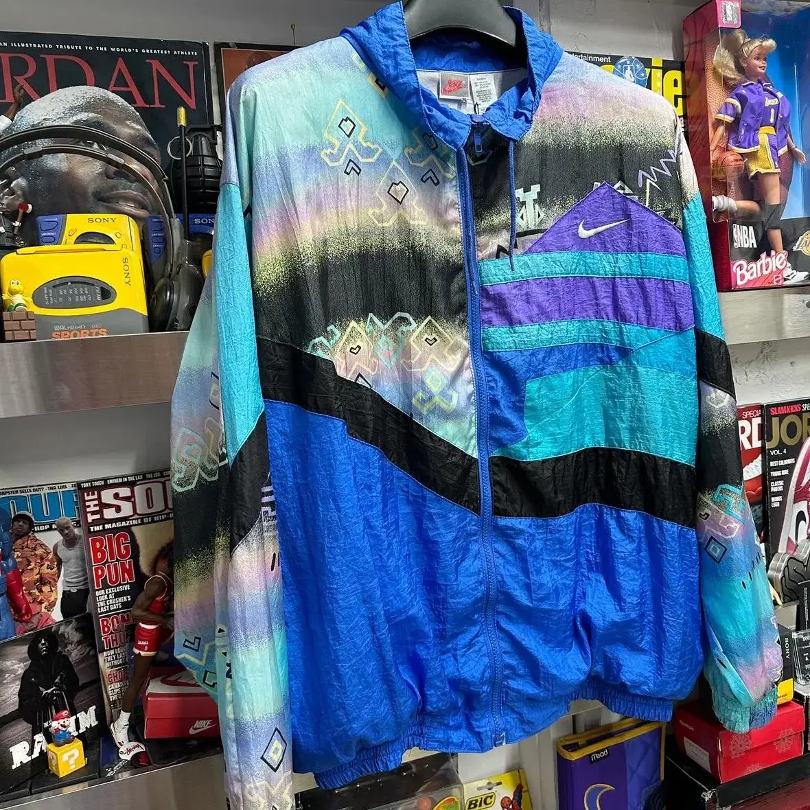 90s nike nylon hooded jacket 나이키 빈티지 자켓