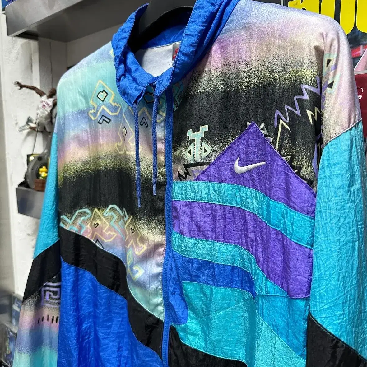 90s nike nylon hooded jacket 나이키 빈티지 자켓