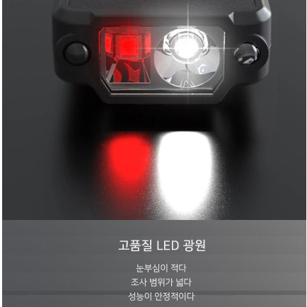 LED 캡라이트 모션센서 CAP-300mAh 모자랜턴 후레쉬 낚시