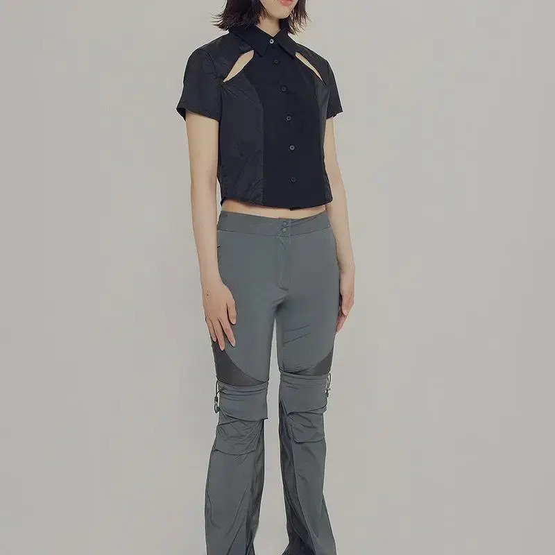 hug your skin 2 way boots-cut pants