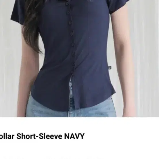 어반드레스 Sopy Collar Short-Sleeve NAVY