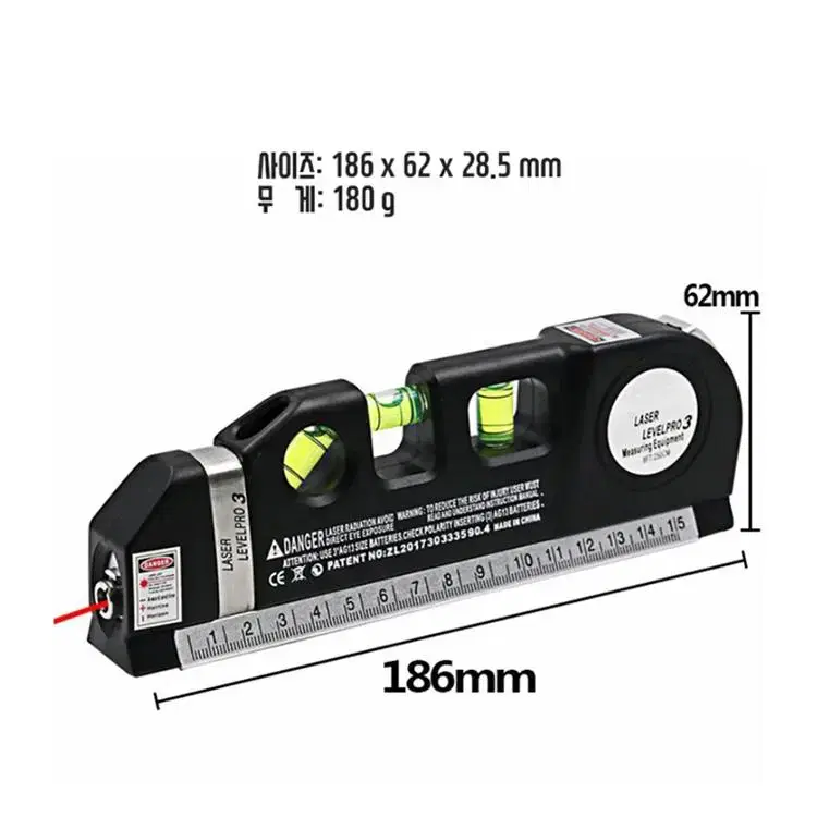 레이저 레벨 프로 수평계 줄자 G-354
